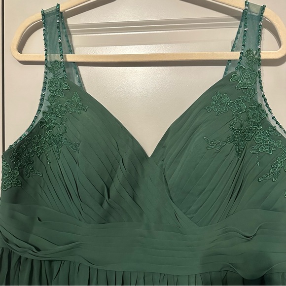 Green Sweetheart Corset Back Lace Embellished Formal Gown Dress 3x? - Picture 7 of 15